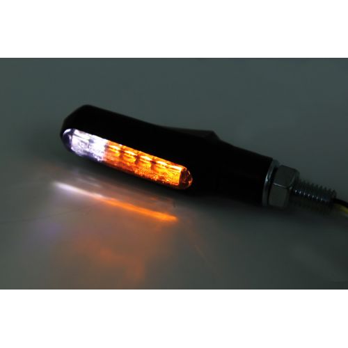 HIGHSIDER SHORTY FIN 2in1 Indicatore di Direzione a Led / Luce di Posizione Anteriore - Omologato