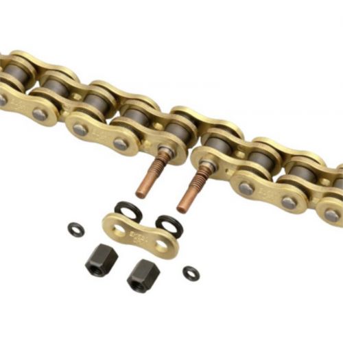 Catena EK CHAIN 525SRX2 QX-Ring passo 525 con 120 maglie oro