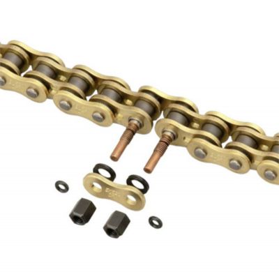 Catena EK CHAIN 525SRX2 QX-Ring passo 525 con 120 maglie oro