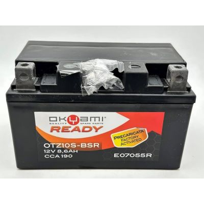 Batteria OKYAMI READY OTZ10S-BSR Precaricata Sigillata (YTZ10S) 12 Volt 8,6 Ampere
