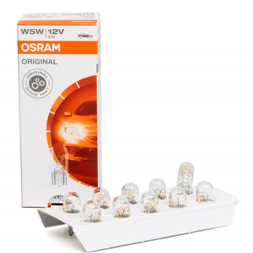 OSRAM 2825 W5W Lampade ausiliarie 5 Watt 12 Volt W2.1x9.5d T10 - 10 Pezzi