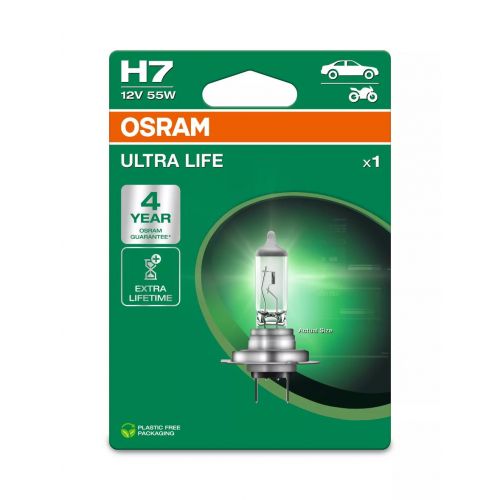 OSRAM 64210ULT Lampada alogena H7 ULTRA LIFE 12 Volt 55 Watt PX26d