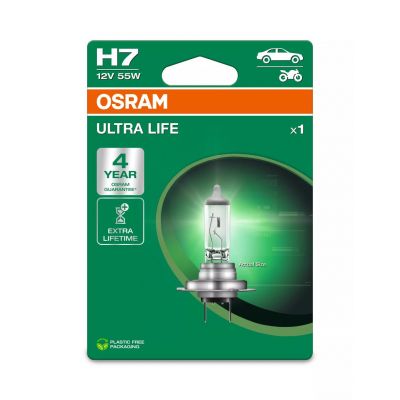OSRAM 64210ULT Lampada alogena H7 ULTRA LIFE 12 Volt 55 Watt PX26d