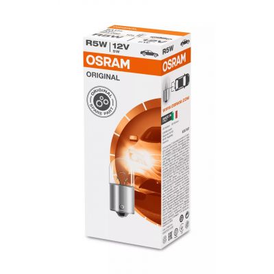 OSRAM 5007 Lampada ausiliaria METAL BASE R5W ORIGINAL 12 volt 5 Watt BA15s - 10 Lampadine