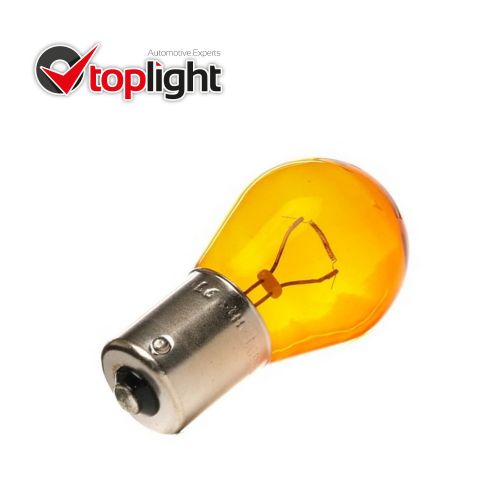 TOPLIGHT Lampada Ausiliaria Arancio PY21W 12 Volt 21 Watt BA15s - 10 Lampadine