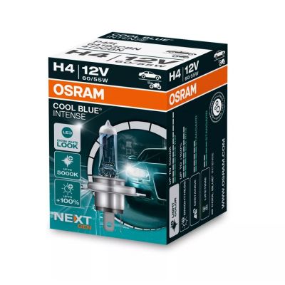 OSRAM 64193CBN Lampada alogena H4 COOL BLUE INTENSE 12 Volt 60/55 Watt P43t