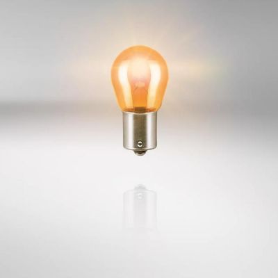 OSRAM 7507 Lampada Ausiliaria Arancio METAL BASE PY21W ORIGINAL 12 Volt 21 Watt BAU15s - 10 Lampadine