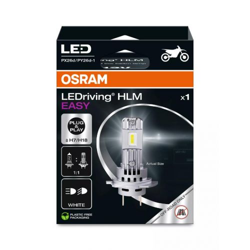 OSRAM 64210DWESY Lampada a Led H7 H18 LEDriving HLM EASY 12 Volt 6500K