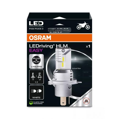 OSRAM 64193DWESY Lampada a Led H4 H19 LEDriving HLM EASY 12 Volt 6500K