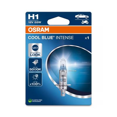 OSRAM 64150CBN Lampada alogena H1 COOL BLUE INTENSE 12 Volt 55 Watt P14.5s