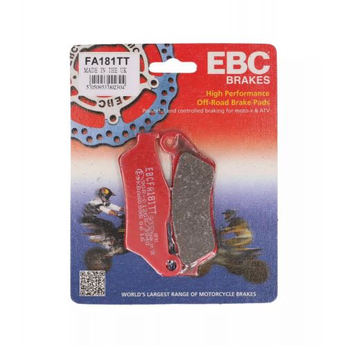 EBC FA181TT Coppia Pastiglie Freno posteriore Semi-Sinterizzate TT Off-Road