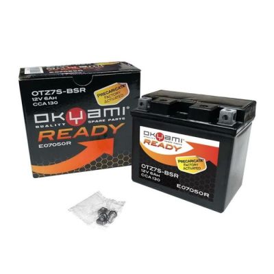BATTERIA OKYAMI READY OTZ7S-BSR precaricata sigillata 12 Volt 6 Ampere