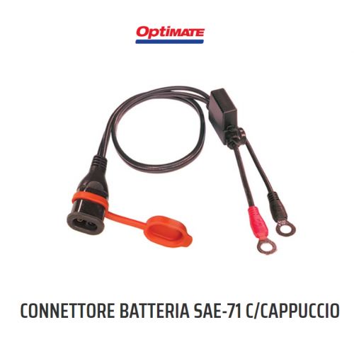 OptiMate Connettore batteria SAE-71 C/CAPPUCCIO