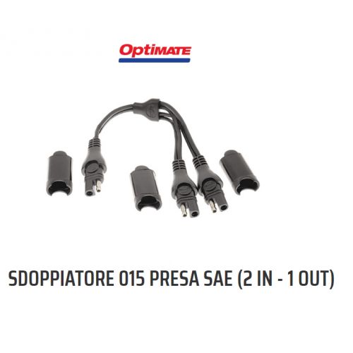 OptiMate O-15 Cavo Sdoppiatore a Y, da ingresso SAE a 2 uscite SAE