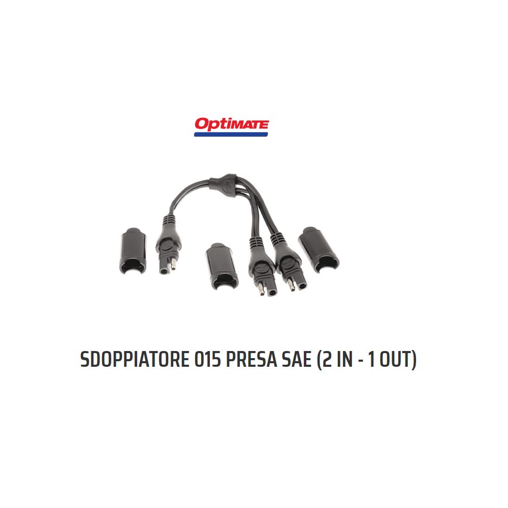 OptiMate O-15 Cavo Sdoppiatore a Y, da ingresso SAE a 2 uscite SAE