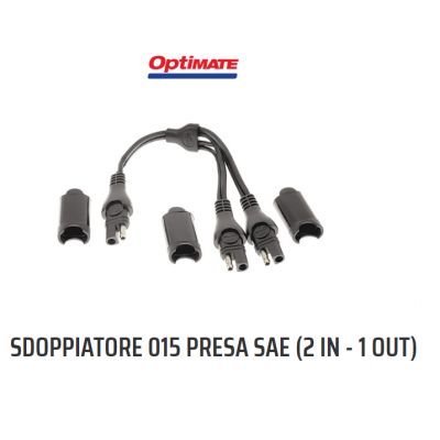 OptiMate O-15 Cavo Sdoppiatore a Y, da ingresso SAE a 2 uscite SAE