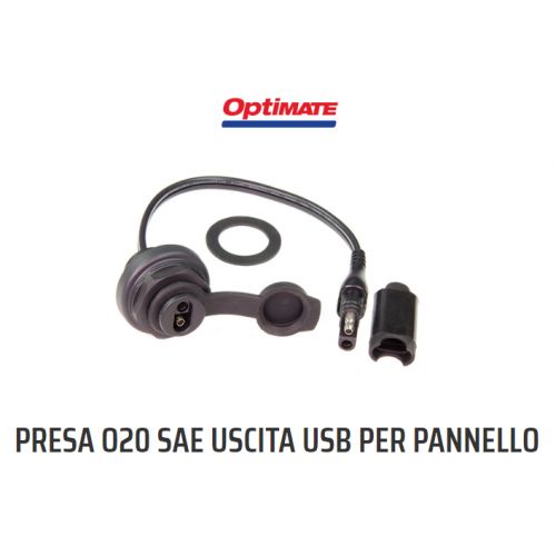 OptiMate O-20 Presa SAE resistente alle intemperie montaggio su pannello frontale