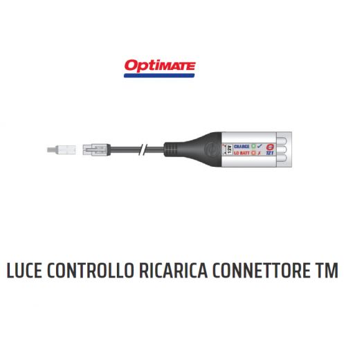 OptiMate LED O-121 Luce controllo ricarica con connettore TM