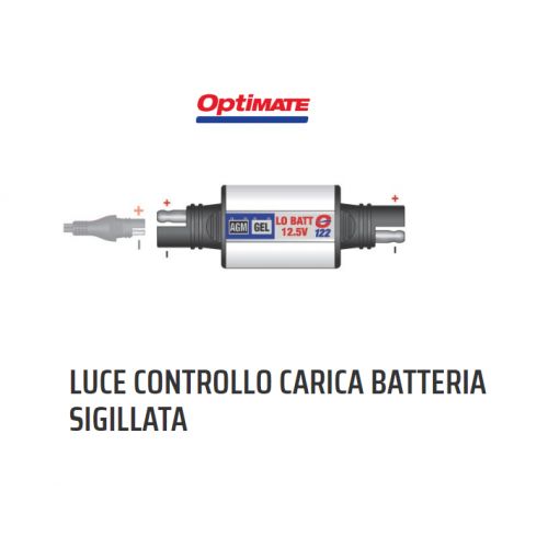 OptiMate O-122 Luce controllo caricabatteria sigillata