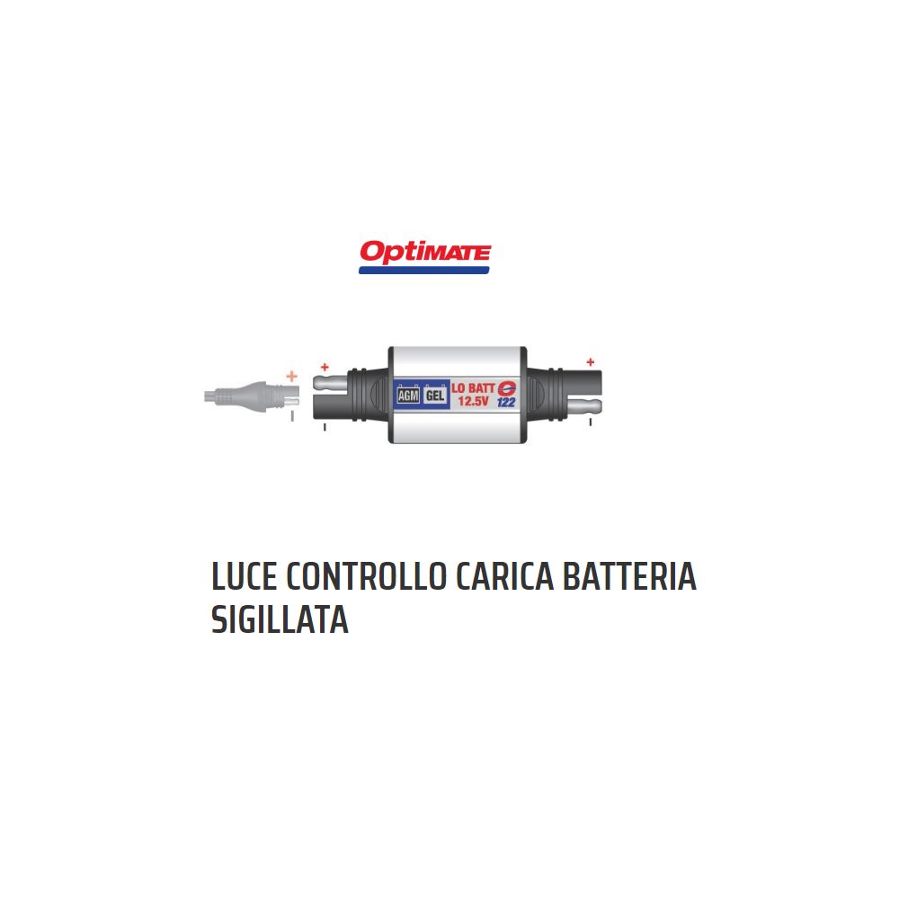 OptiMate O-122 Luce controllo caricabatteria sigillata