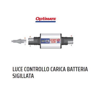 OptiMate O-122 Luce controllo caricabatteria sigillata