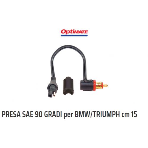 OptiMate O-19 Adattatore da SAE a spina motocicletta 90°