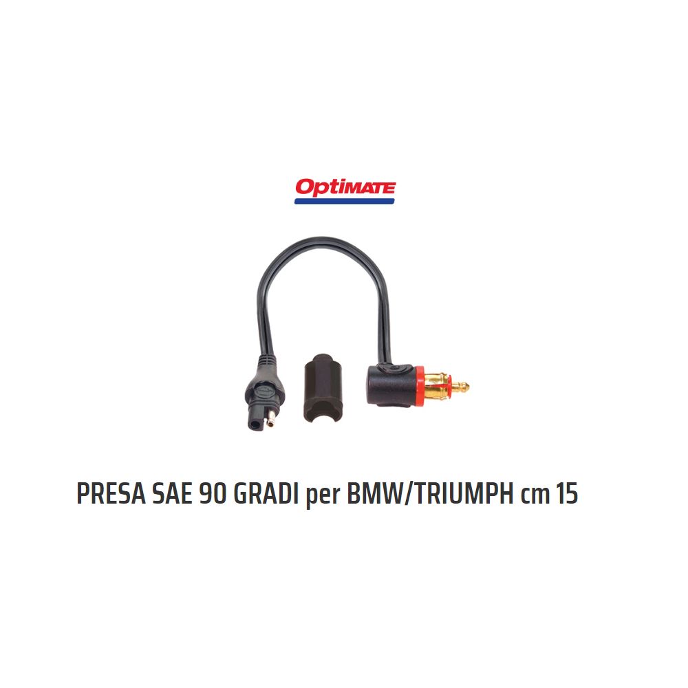 OptiMate O-19 Adattatore da SAE a spina motocicletta 90°