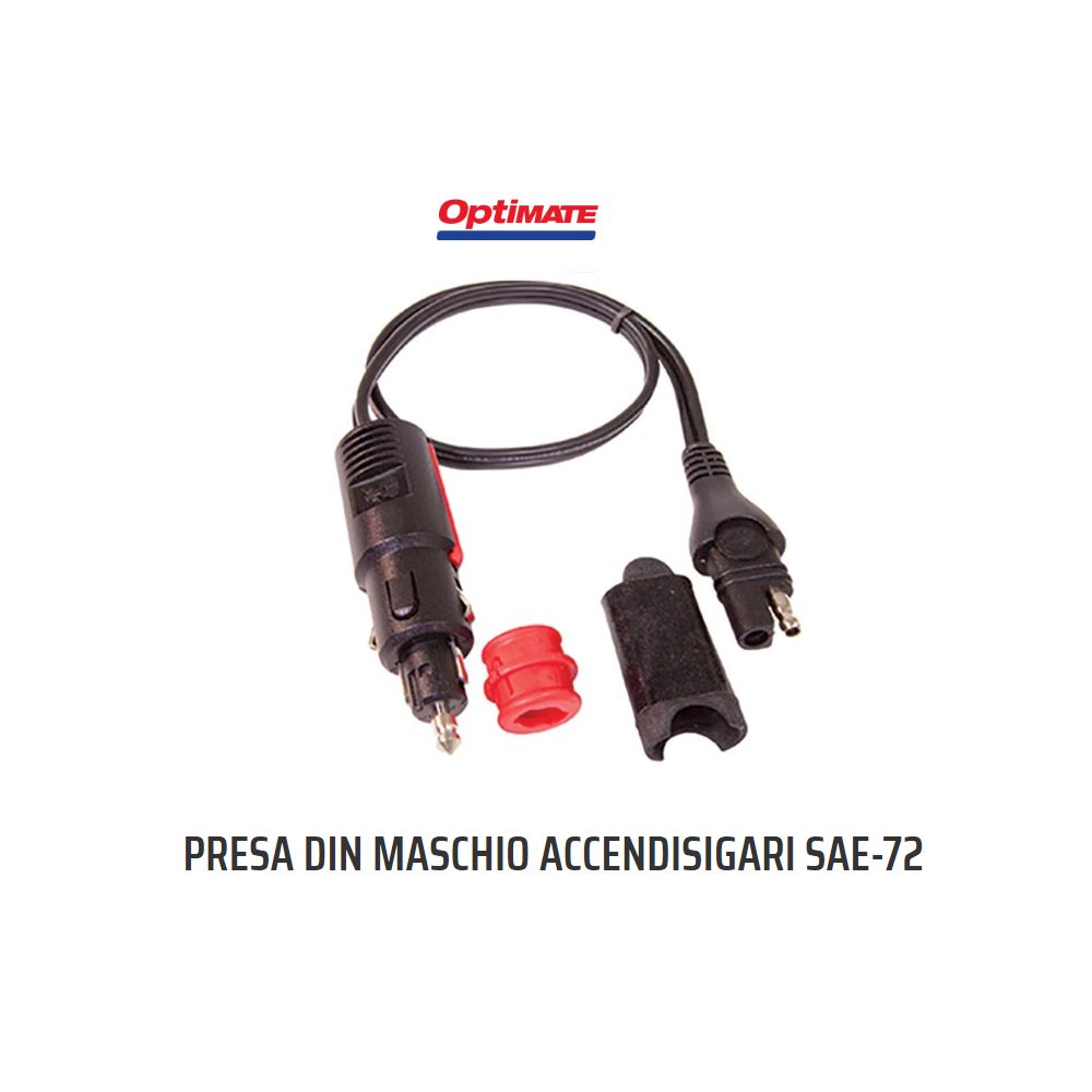 OptiMATE O-02 Adattatore da spina SAE a DIN 21mm per automobile
