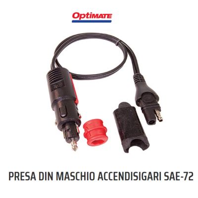 OptiMATE O-02 Adattatore da spina SAE a DIN 21mm per automobile
