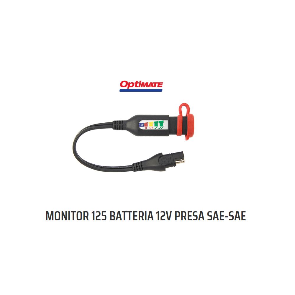 OptiMATE O-125 monitoraggio dello stato della batteria con connettore SAE