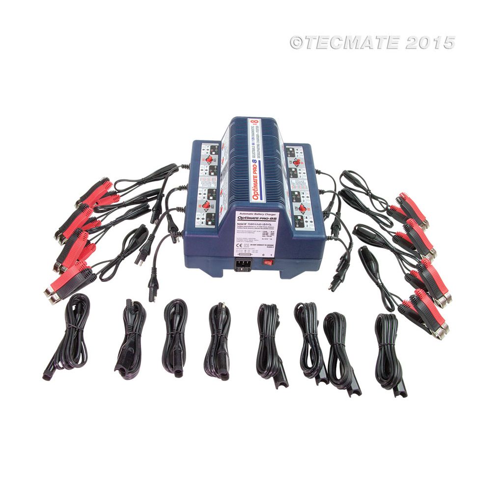 OptiMATE PRO-8S Caricabatterie Multiplo a 8 banchi 6 / 12 Volt 1 Ampere