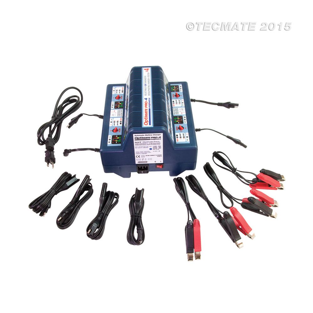 OptiMATE PRO-4S Caricabatterie Multiplo a 4 banchi 12 Volt 2 / 4 Ampere