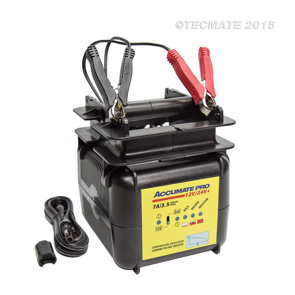 OptiMate Caricabatterie AccuMate Pro 12-24V 12 Volt 7 Ampere / 24 Volt 3.5 Ampere