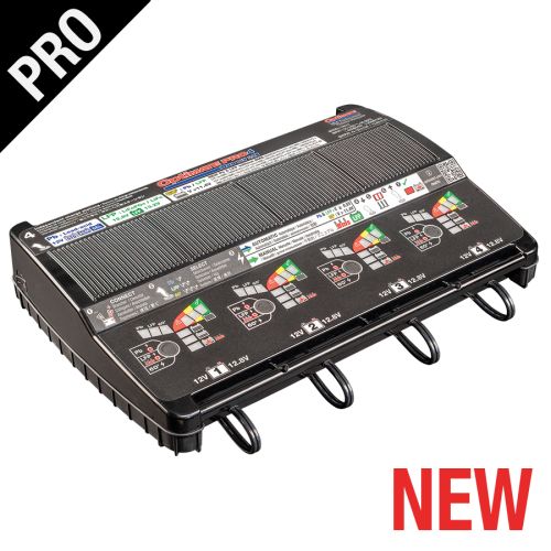 OptiMate PRO-4 DUO Caricabatteria diagnostico automatico 12 Volt 5 Ampere per 4 batterie piombo / litio