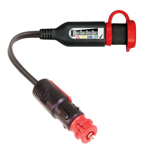OptiMATE O-126 Stato batteria / monitoraggio carica per batterie piombo-acido e Litio con spina DIN per Auto e Moto