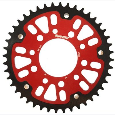 Corona SUPERSPROX STEALTH RST-1332 Passo 525 con 44 denti rosso