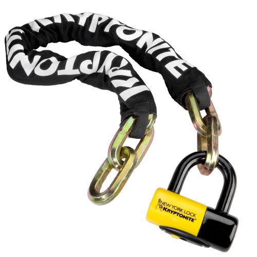 Catena KRYPTONITE NEW YORK 100 cm con Lucchetto Bloccadisco NEW YORK LOCK