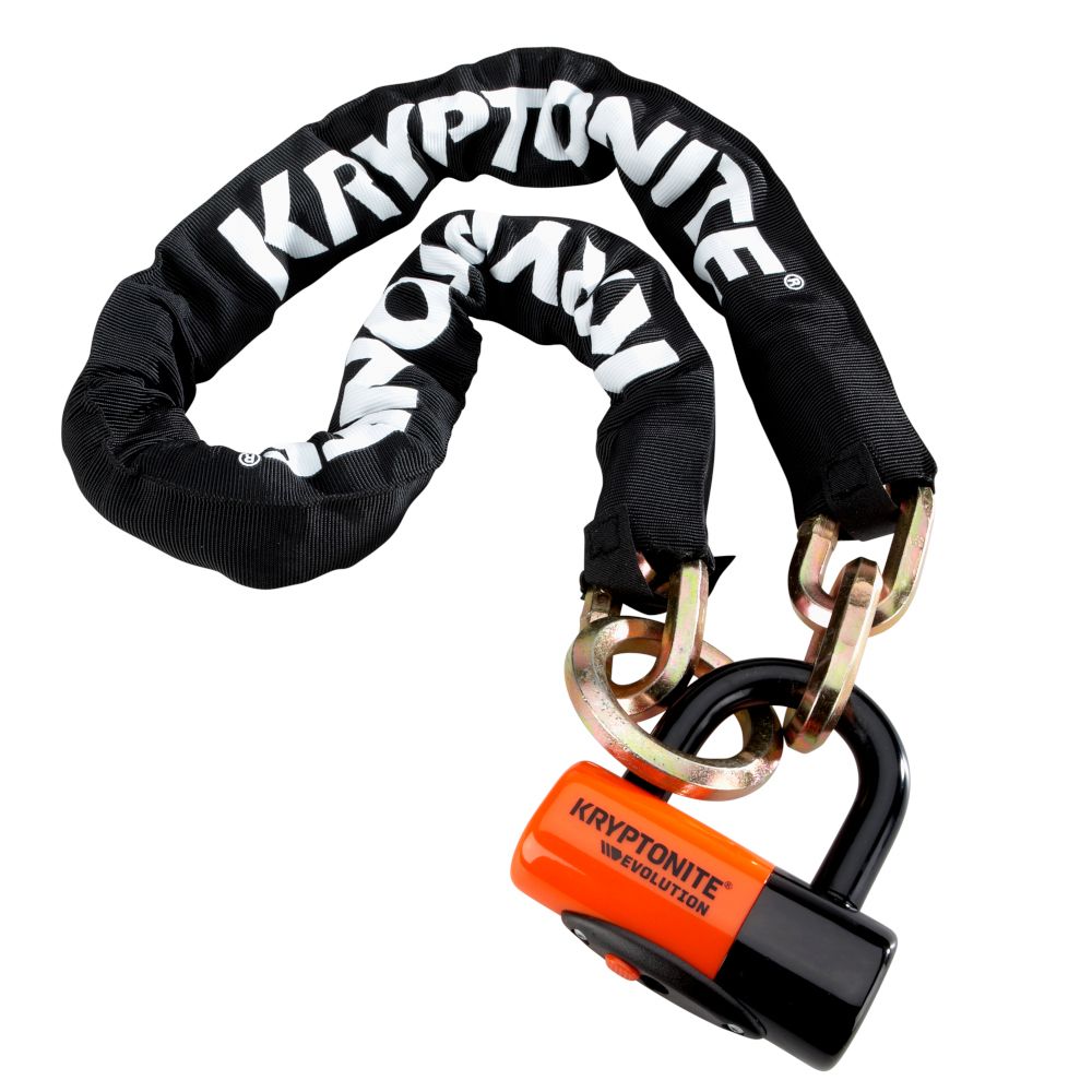 Catena KRYPTONITE NEW YORK CINCH RING 130 cm con Lucchetto Bloccadisco EVOLUTION