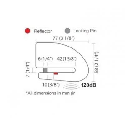 Lucchetto Bloccadisco con Allarme XENA XX6