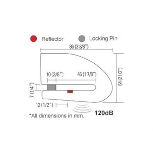 Lucchetto Bloccadisco con Allarme XENA XX10