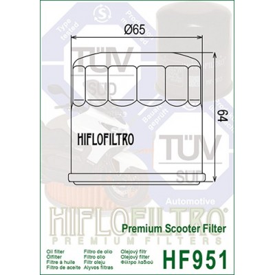 HIFLO FILTRO OLIO HF951