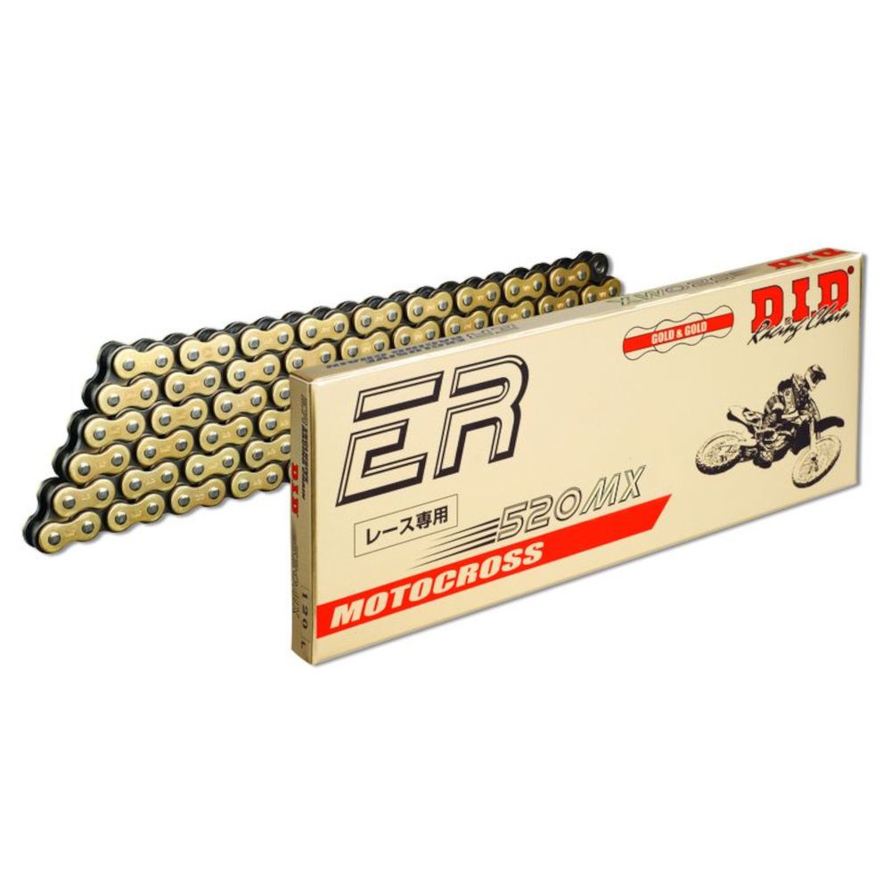 Catena DID 520MX con 116 maglie oro con giunto a clip RJ