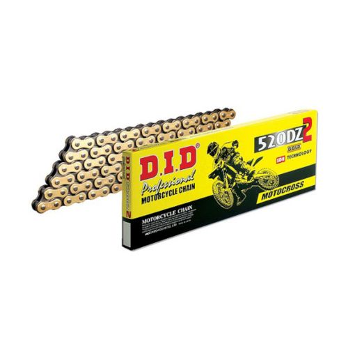 Catena DID 520DZ2 con 110 maglie oro/nero con giunto a clip RJ