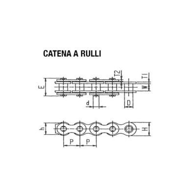 Catena di Distribuzione DID 219 FTH con 118 maglie