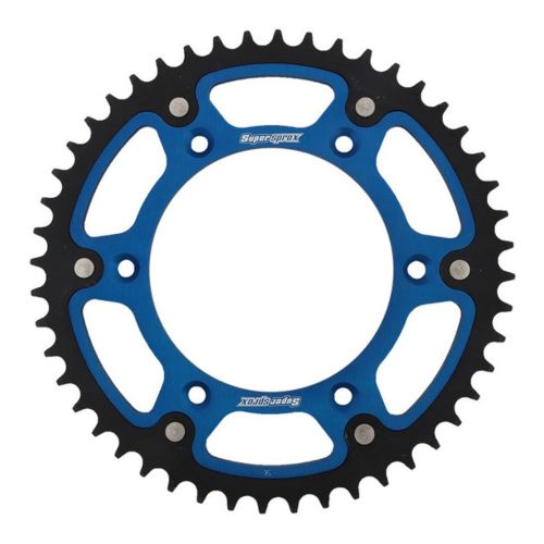 Corona in Alluminio / Acciaio Blu SUPERSPROX STEALTH RST-480:46-BLU passo 525 denti 46