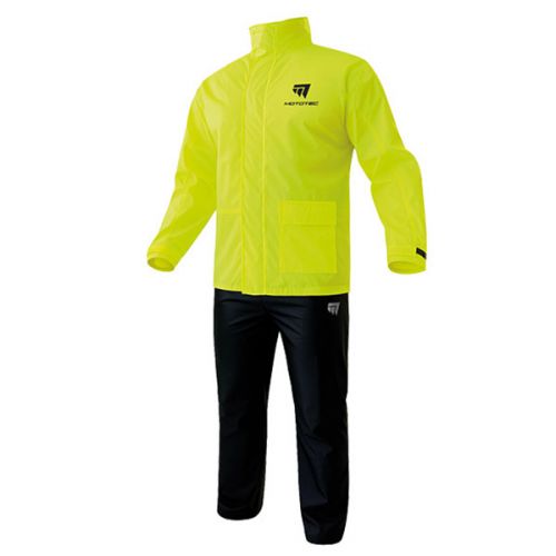 Completo antipioggia Mototec Perfect Dry Fluo (Giacca e Pantaloni)
