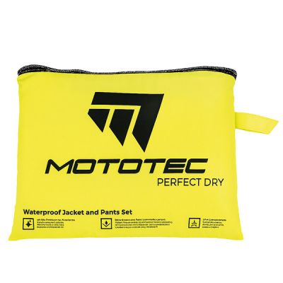 Completo antipioggia Mototec Perfect Dry Fluo (Giacca e Pantaloni)