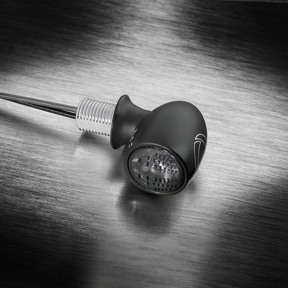 KELLERMANN ATTO DARK indicatore di direzione a led nero con vetro fumè Ø 10 mm