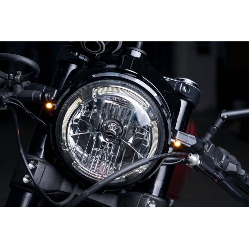 KELLERMANN ATTO DARK indicatore di direzione a led nero con vetro fumè Ø 10 mm