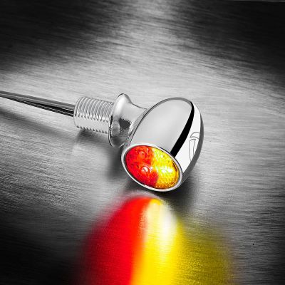 KELLERMANN ATTO DF indicatore di direzione a led posteriore 3 in 1 cromato Ø 10 mm